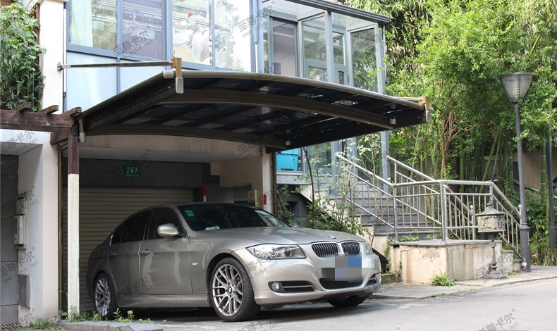小轎車車棚家用圖片大全，明星都在用的停車棚