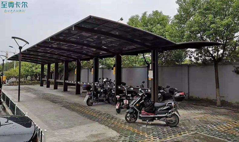 電動車充電車棚？充電自行車陽光棚圖片大全？